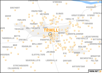 map of Tri-Hill