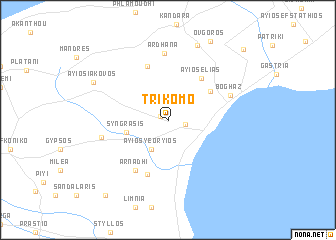 map of Trikomo