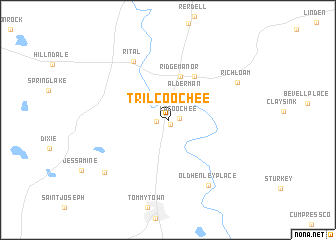 map of Trilcoochee
