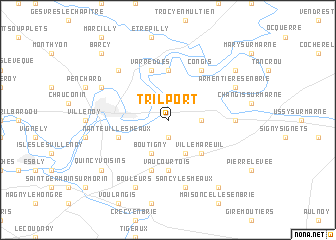 map of Trilport