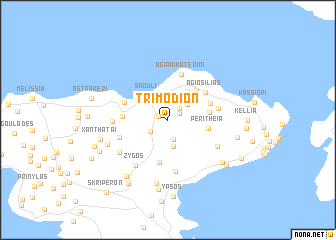 map of Trimódion