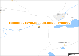 map of Trinadtsataya Godovshchina Oktyabrya