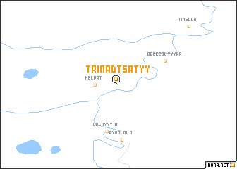 map of Trinadtsatyy