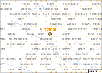 map of Trinal