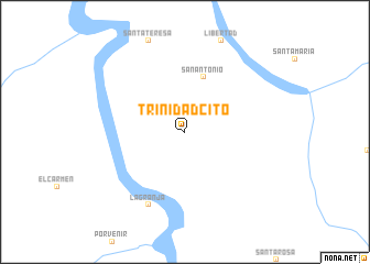 map of Trinidadcito