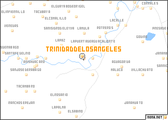 map of Trinidad de los Ángeles