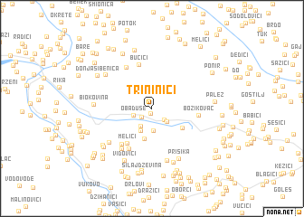 map of Trininići