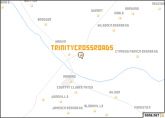 map of Trinity Cross Roads