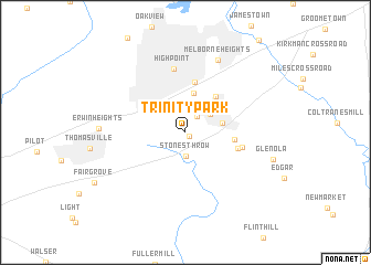 map of Trinity Park