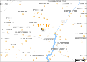 map of Trinity