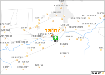 map of Trinity