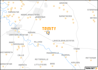 map of Trinity