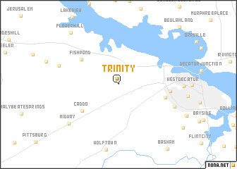 map of Trinity