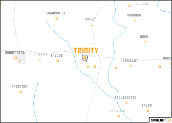 map of Trinity