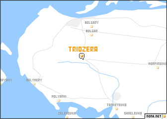 map of Tri Ozera