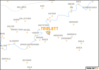 map of Triplett