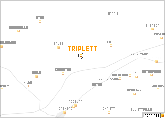 map of Triplett