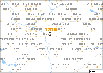 map of Třitim