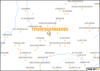 map of Triunfo de Maderos