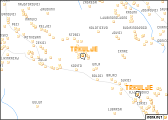 map of Trkulje