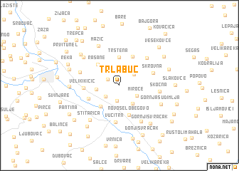 map of Trlabuć