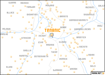 map of Trnanić