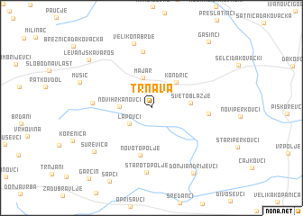 map of Trnava