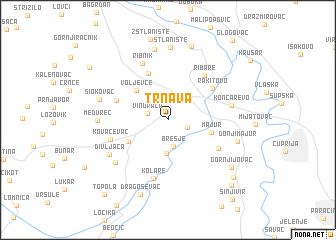 map of Trnava