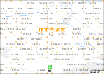map of Trněný Újezd