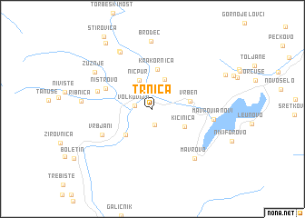 map of Trnica