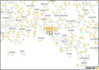 map of Trnići