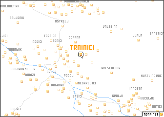 map of Trninići