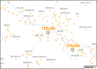 map of Trnjak