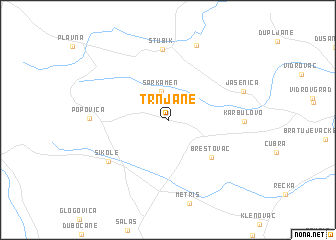 map of Trnjane