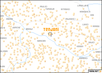 map of Trnjani