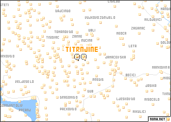 map of Trnjine