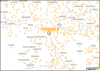 map of Trnovača