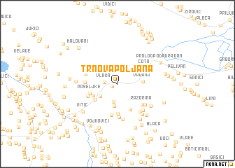 map of Trnova Poljana