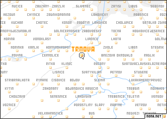 map of Trnová