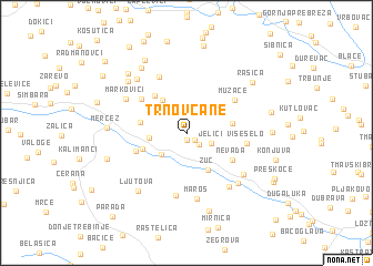 map of Trnovčane