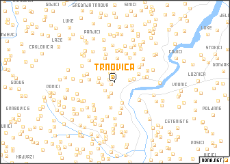 map of Trnovica