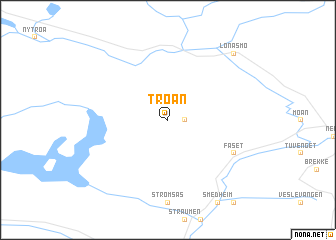 map of Trøan
