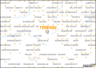 map of Tröbigau