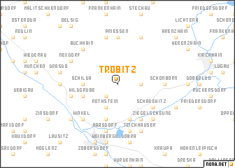 map of Tröbitz