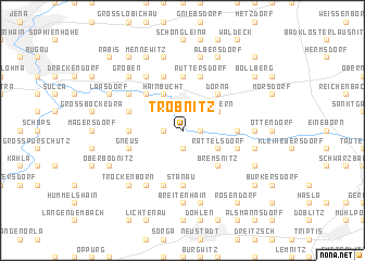 map of Tröbnitz