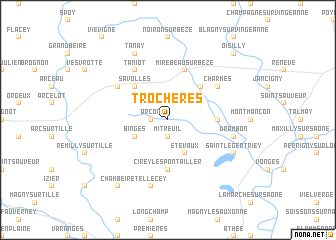 map of Trochères