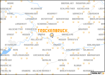 map of Trockenbrück