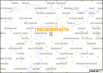 map of Trockenerfurth