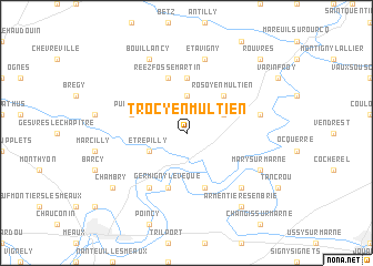 map of Trocy-en-Multien