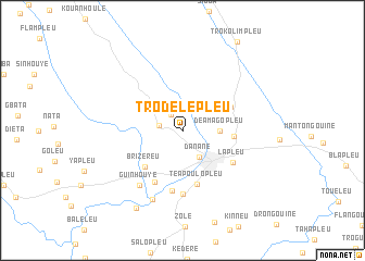 map of Trodelepleu